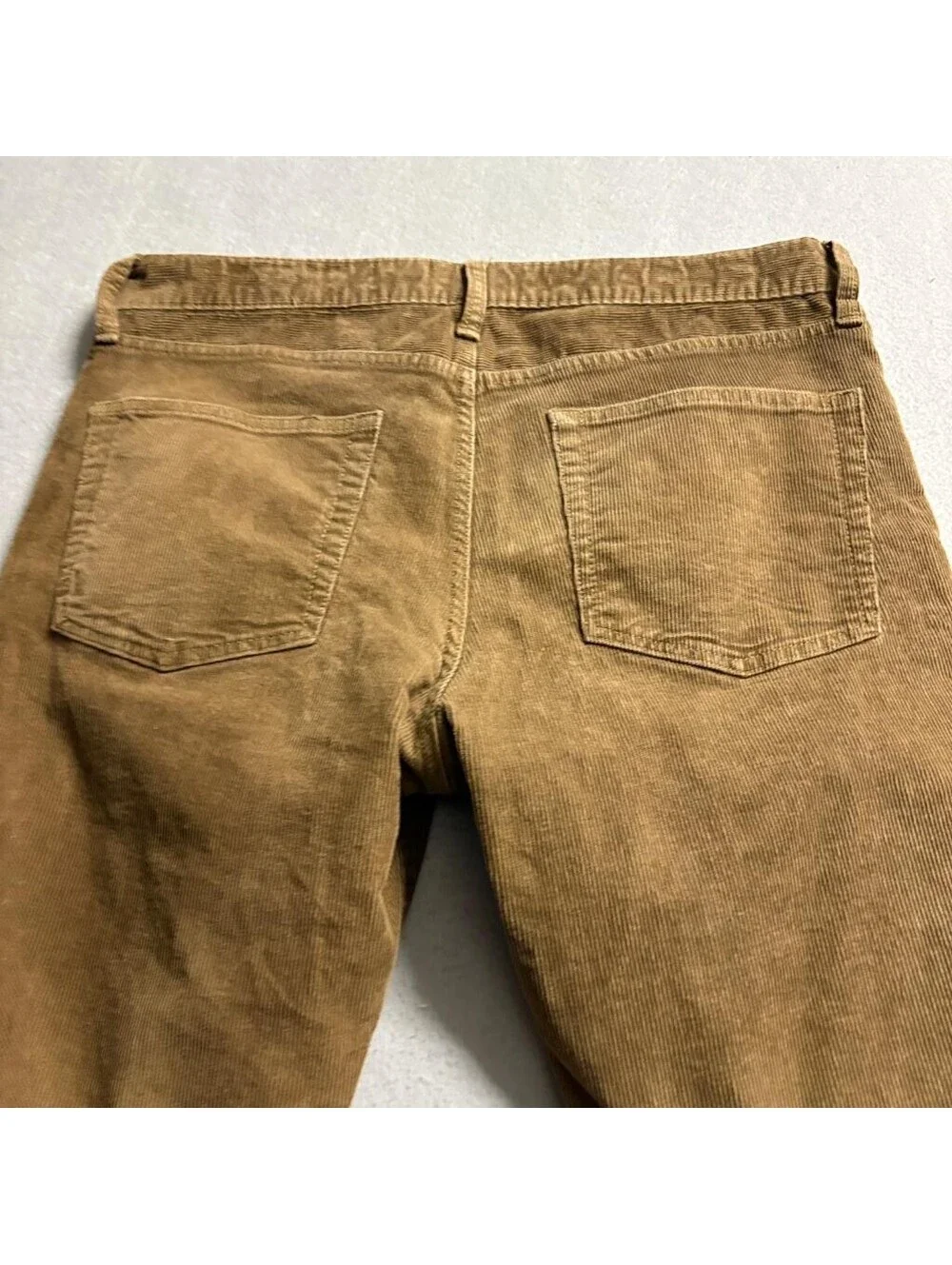 J.Crew 770 Straight Fit Corduroy Pants Mens 31x32 Brown Stretch Cotton Cord